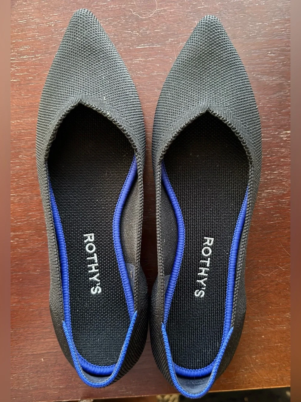 Rothy’s the Point Loafer, black, size 8